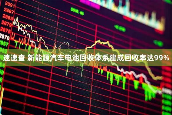 速速查 新能源汽车电池回收体系建成回收率达99%